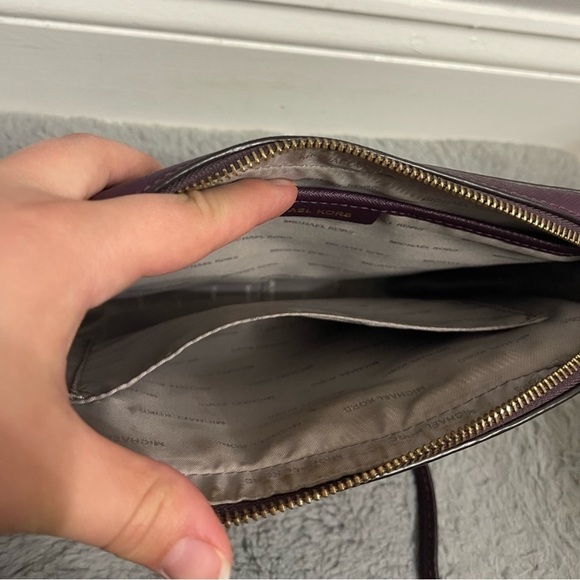 Michael Kors Burgundy Chain Strap Crossbody Bag Listing For Live Show - Picture 11 of 13